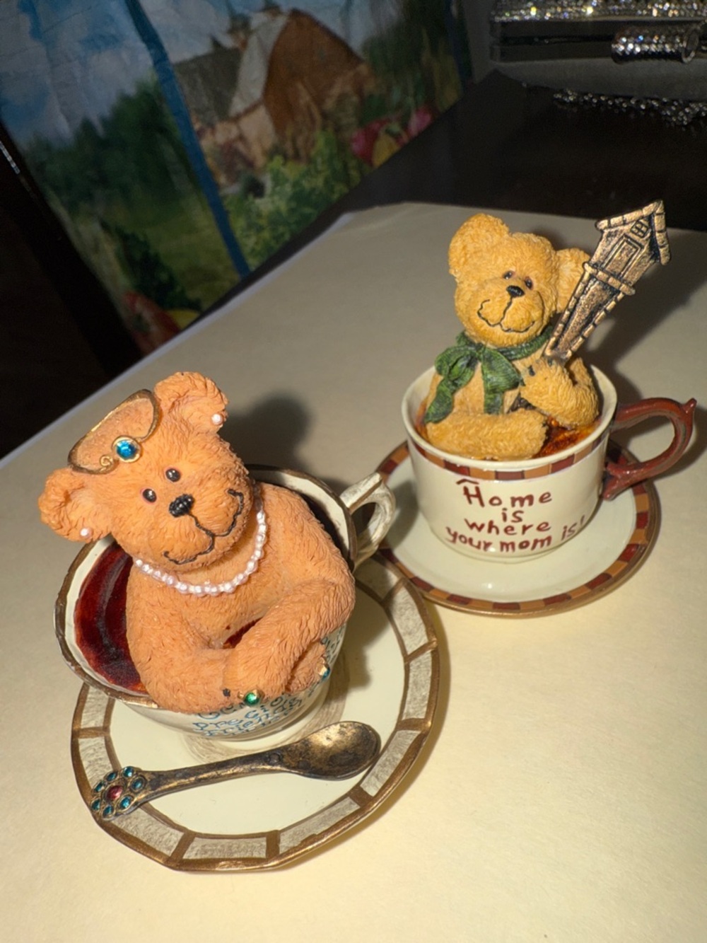 Gem Teabearie and J B Teabearie Vintage Figurines Lot of 2